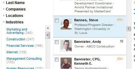 LinkedIn Connection Database Build