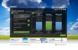 Vestas Custom Landing Page - Energy Efficiency Calculator