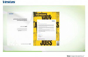 Vestas Businessweek Custom Wrapped Magazine