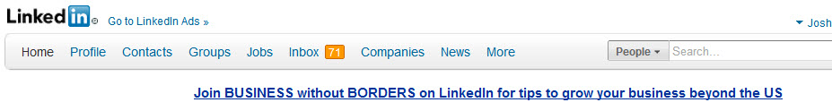 HSBC LinkedIn Text Ad LinkedIn Marketing