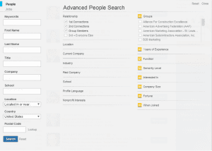 LinkedIn Advanced People Search