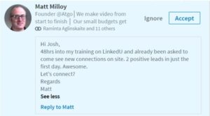 2 LinkedIn Leads On The First Day
